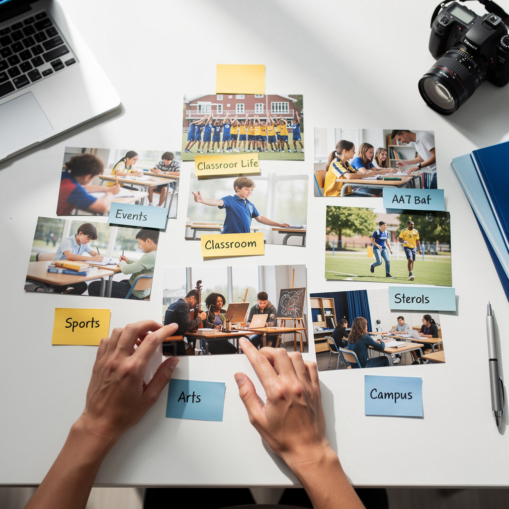 Groupe Scolaire Romandie International students engaged in classroom learning activities and school events