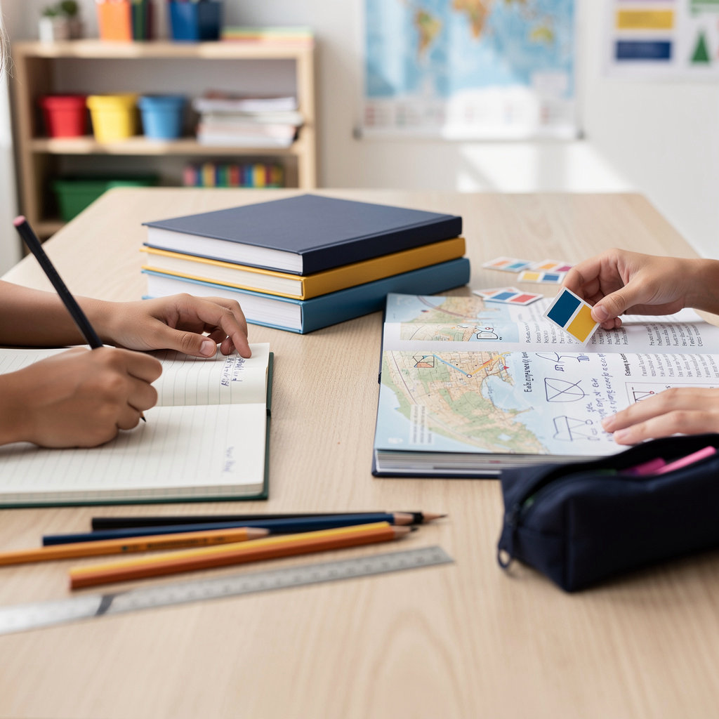 Groupe Scolaire Romandie International élèves du primaire en classe d'excellence académique trilingue